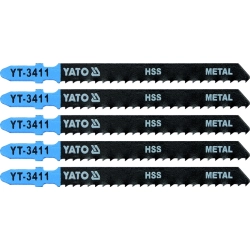 Brzeszczot do wyrzynarki typ t, 8 tpi, do metalu, 5 szt / YT-3411 / YATO