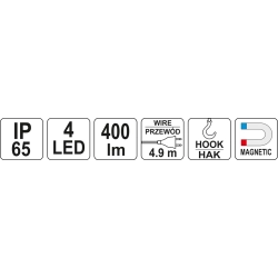 Lampa warsztatowa LED 230V IP65 YT-08531 YATO