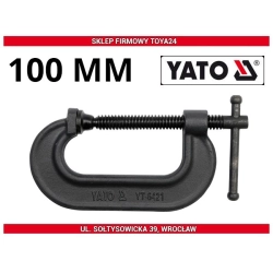 Ścisk śrubowy typu ''c'' 100 mm YT-6422 YATO
