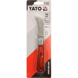 Nóż monterski składany sierpak / YT-7601 / YATO