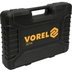 Zestaw narzędziowy 58704 Vorel, 72 cz. – rozmiary 1/2'' i 1/4''