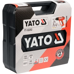 Opalarka 2000w 50~550°c akcesoria wskażnik led / YT-82292 / YATO