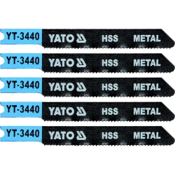 Brzeszczot do wyrzynarki typ u, 21 tpi, do metalu, 5 szt YT-3440 YATO