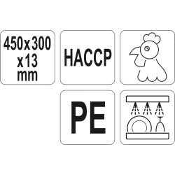 DESKA DO KROJENIA 450x300x13 ŻÓŁTA YG-02172 YATO