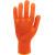 Rękawice bawełniane, nakrapiane, pomarańczowe,