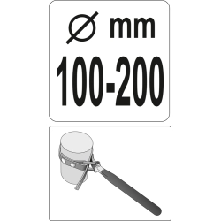 Klucz taśmowy do filtrów oleju 100-200 mm YT-0825 YATO