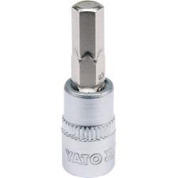 KLUCZ TRZPIENIOWY HEX 1/4" 6MM L37MM / YT-04373 / YATO