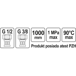 WĄŻ PRZYŁĄCZENIOWY F/F 1/2