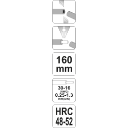 Ściągacz izolacji uniwersalny, 0.25-1.3 mm2 YT-2266 YATO