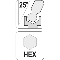 Klucz trzpieniowy hex (z kulką) z rękojeścią 7mm YT-05592 YATO