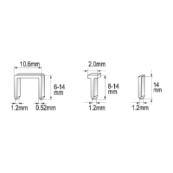 Zszywacz tapicerski 6-14 mm YT-7003 YATO