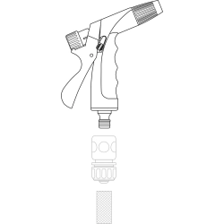 Pistolet zraszający regulowany 89213 FLO