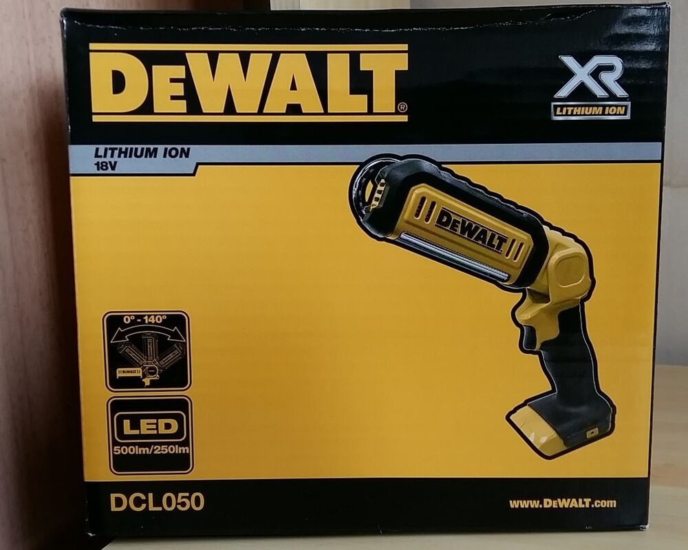 DeWalt DCL050 Lampe LED faisceau large sans fil 18V Li-Ion (machine seule)