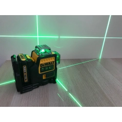 Laser liniowy samopoziomując 3 wiązkowy zielony 10,8v walizka DCE089D1G DeWALT