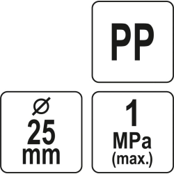 Złączka do rur PE 25 x 25mm