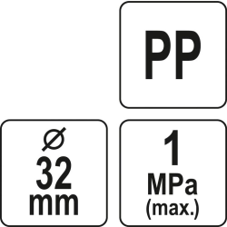 Zaślepka do rur PP 32mm