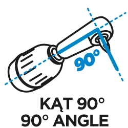 Kątowa nasadka wiertarska GRAPHITE 55H930