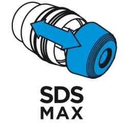 Młot udarowy SDS Max 1250W, walizka + termos