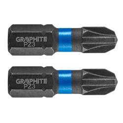 Bity udarowe PZ3 x 25 mm, 2 szt. GRAPHITE 56H505