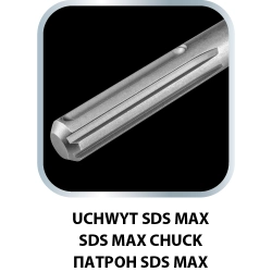 Młot wyburzeniowy SDS Max 1300W, walizka GRAPHITE 58G877