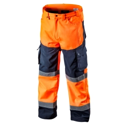Spodnie robocze ostrzegawcze softshell, pomarańczowe, rozmiar XXXL NEO 81-751-XXXL