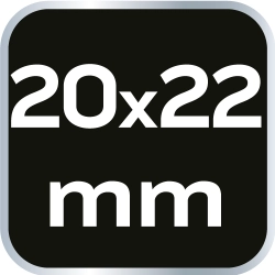 Klucz oczkowy odgięty 20 x 22 mm NEO 09-920