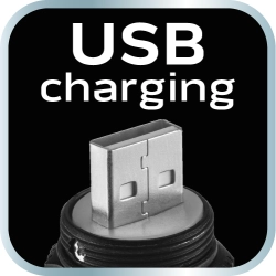 Latarka akumulatorowa USB 300 lm 2 w 1 CREE XPE + COB LED NEO 99-034