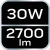 Reflektor pojedynczy 30W SMD LED 2700lm na statywie 1.8m NEO 99-059