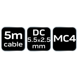 Przewód podłączeniowy MC4 /DC 5.5*2.5, długość 5 m
