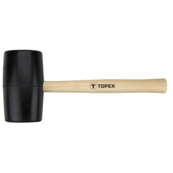 Młotek gumowy 72 mm/900 g, trzonek drewniany TOPEX 02A347