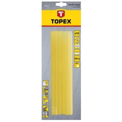 Wkłady klejowe 11 mm, żółte, 12 szt. TOPEX 42E171