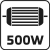 Dmuchawa elektryczna 500W, wydajność 2.2 m3/min VERTO 52G505