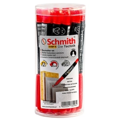 Marker budowlany czerwony 20szt SMBP-R-020 SCHMITH