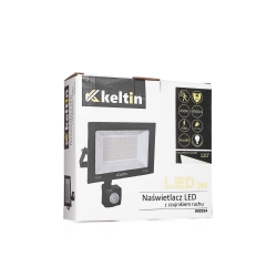 Naświetlacz LED 50W z czujnikiem ruchu – barwa biała neutralna 4500K K02014 Keltin