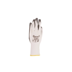 Rękawice ochronne GEKO r.8 biało-szare G73521 GEKO
