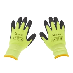 Rękawice robocze ocieplane zimowe fluorescencyjne r. 9 G75001 GEKO