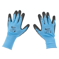 Rękawice ochronne powlekane r. 11 – niebieskie G75014 GEKO