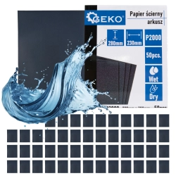 Papier ścierny wodny – arkusz 230x280mm P2000 G78495 GEKO