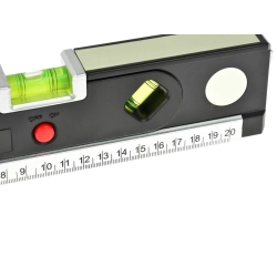 Poziomica laserowa podświetlana z miarą 1,5m GEKO G03311