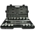 Zestaw kluczy nasad.21el.3/4" 12-kąt.19-50mm/czarna walizka/ GEKO G10111