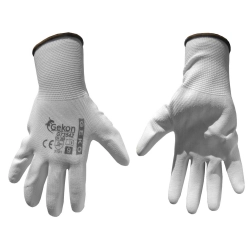 Rękawice ochronne GEKO r.9 /białe/ G73542