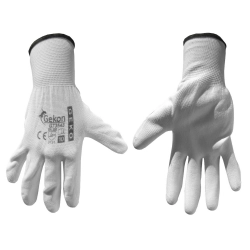 Rękawice ochronne GEKO r.10 białe G73543