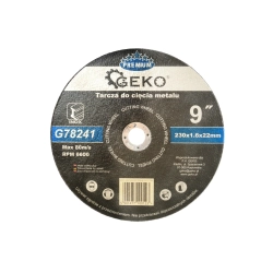 Tarcza do cięcia metalu GEKO PREMIUM 230x1.6 Inox (5 25 100) G78241