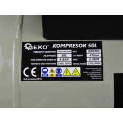 Kompresor olejowy 50L GEKO G80301