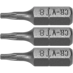 BITY 1/4"X25 MM TORX T8 3 SZT 65490 STHOR