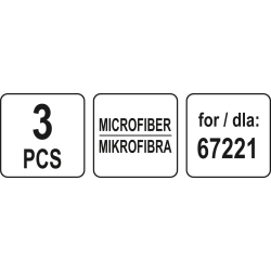 Mikrofibra do mopa parowego 67221 - 3szt 67223 LUND