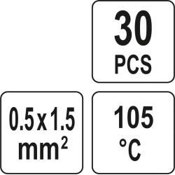 Koszulka term. z cyną 0,5-1,5mm2 30szt YT-81441 YATO