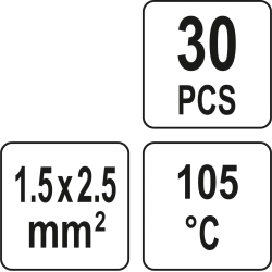 Koszulka term. z cyną 1,5-2,5mm2 30szt YT-81442 YATO