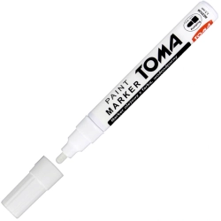 Marker olejowy wodoodporny biały 2,5mm TOMA TO-440/B