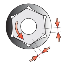 [NA] NASADKA 24MM 3/8 6-KĄT. CV KRÓTKA